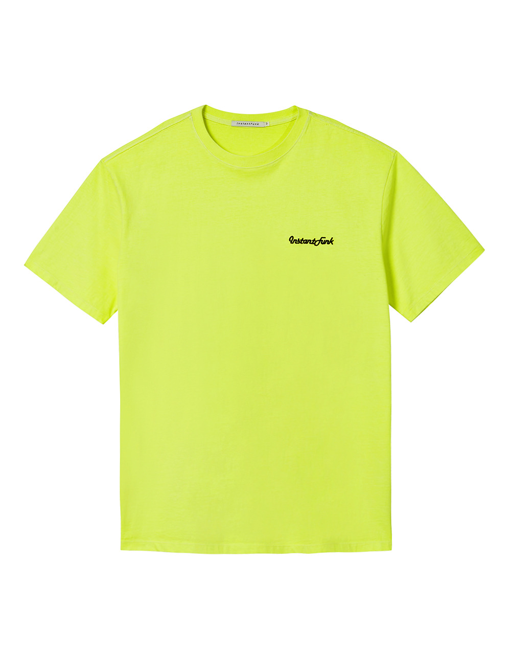 네온 피그먼트다잉 티셔츠 - 옐로우