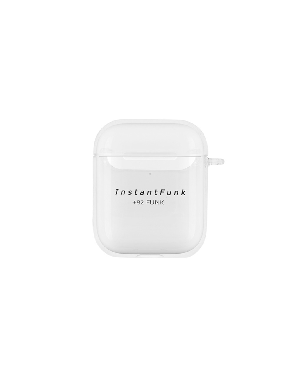 Basic logo airpods case - Clear
