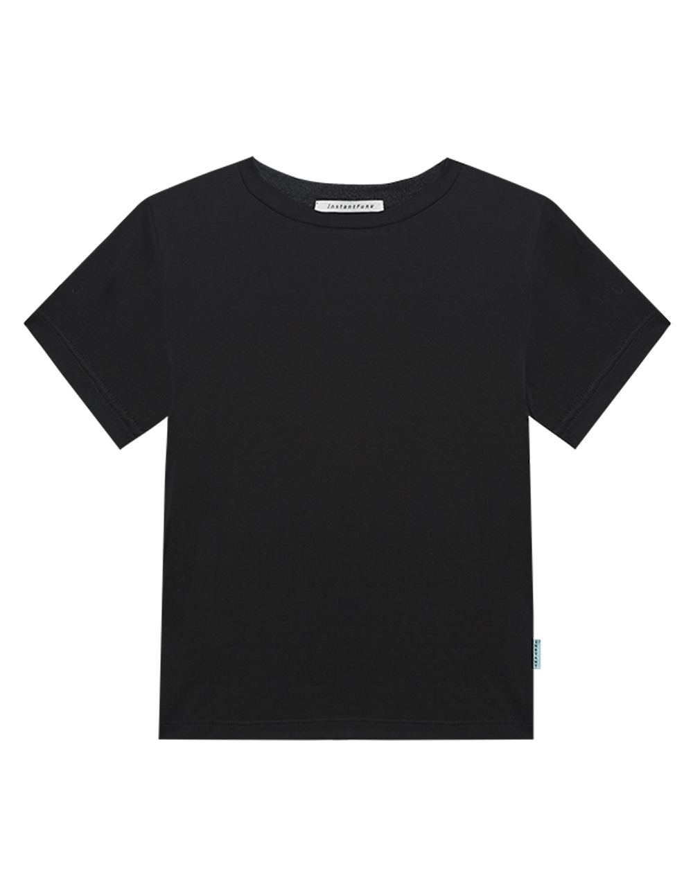 베이직 슬림 티셔츠 - 블랙