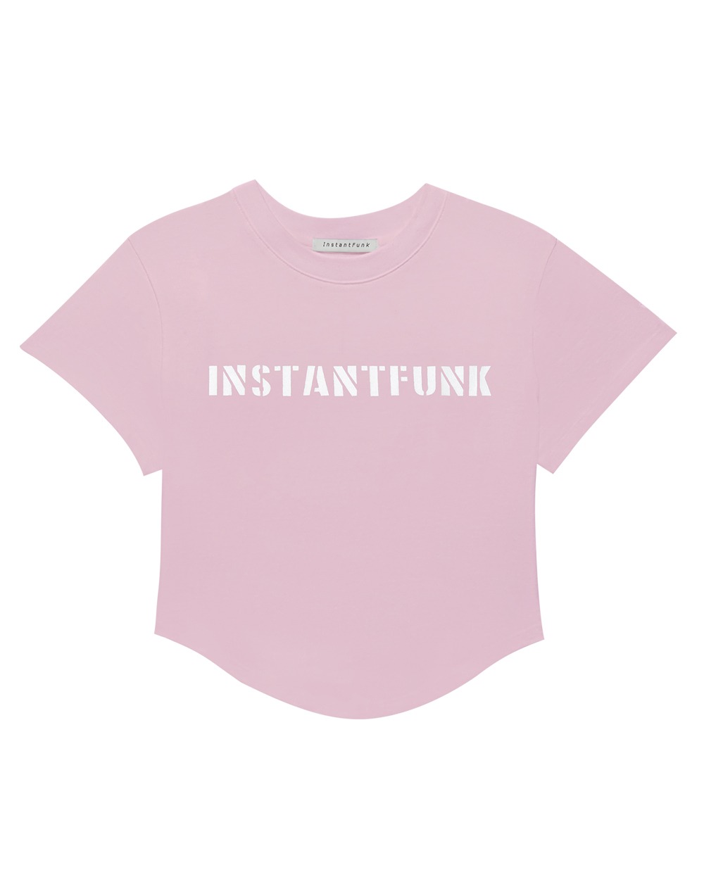 펄 로고 티셔츠 - 핑크